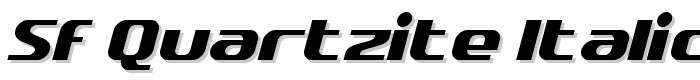 SF Quartzite Italic font